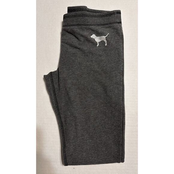 Pink Victoria’s Secret Gray Silver Skinny Sweatpants Size Small Vintage - Picture 2 of 12